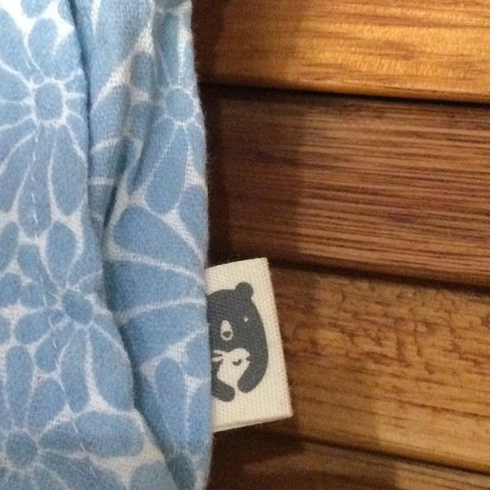 Rabbit +Bear Organic Blue Floral Kids Matching Set with sunglasses - Picture 7 of 9